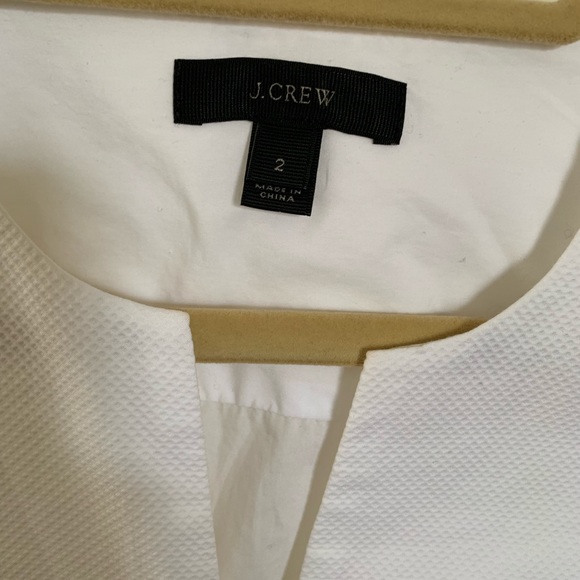 J. Crew white sleeveless blouse - Picture 2 of 5